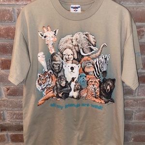 1996 Vintage “All My Friends Are Wild” Shirt